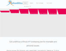 Tablet Screenshot of gofundafrica.com